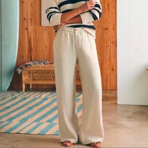 Faherty Monterey Flax Linen Pants, X-Small